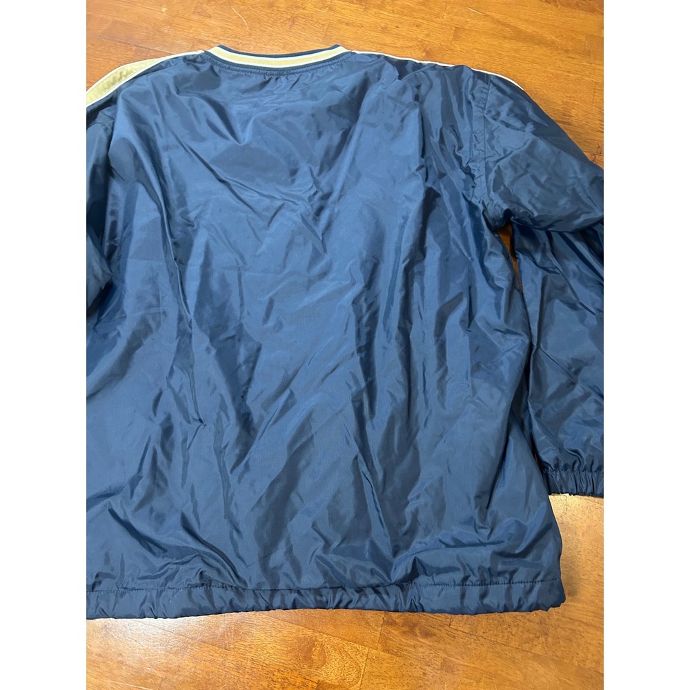 Steve and Barry's Windbreaker Mens XL Navy Notre Dame Pullover V-Neck Jacket - Picture 8 of 9